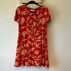 Loft dress with waist ties